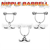 npdl40 straight barbells surgical steel 316l nipple