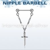 npdl48 surgical steel barbells nipple piercing