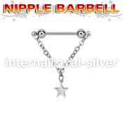 npdl52 surgical steel barbells nipple piercing