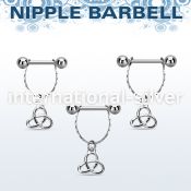 npdl9 straight barbells surgical steel 316l nipple