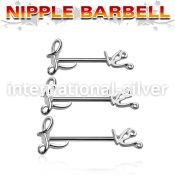 npsh18 straight barbells surgical steel 316l nipple