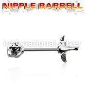 npsh2 straight barbells surgical steel 316l nipple