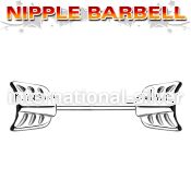npsh7 straight barbells surgical steel 316l nipple