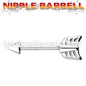 npsh8 straight barbells surgical steel 316l nipple