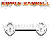 npsh9 straight barbells surgical steel 316l nipple