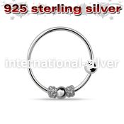 nr11 nose hoop silver 925 nose