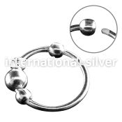 nr28 nose hoop silver 925 nose