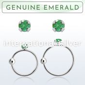 nrge10 nose hoop silver 925 nose