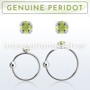 nrge4 nose hoop silver 925 nose