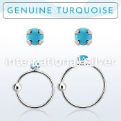 nrge7 nose hoop silver 925 nose