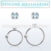 nrge8 nose hoop silver 925 nose