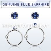 nrge9 nose hoop silver 925 nose