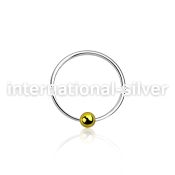 ns06gb nose hoop silver 925 nose