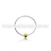 ns07gb nose hoop silver 925 nose