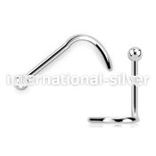 nsb22 surgical steel nose screw 2mm ball top