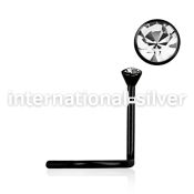 nsck l shape nose studs anodized surgical steel 316l nose