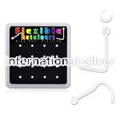nscrtx16 l shape nose studs bioflex ptfe nose
