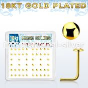 nsmx3rg l shape nose studs silver 925 nose