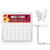nsvbtf36 l shape nose studs silver 925 nose
