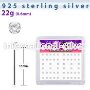 nyczbxc bend it to fit nose studs silver 925 nose