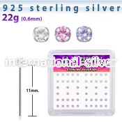 nyczbxm bend it to fit nose studs silver 925 nose