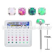 nypo25 bend it to fit nose studs silver 925 nose