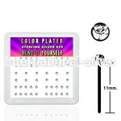 nyrbbxc bend it to fit nose studs silver 925 nose