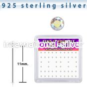 nyrdbxab silver bend it to fit nose studs 22g 52