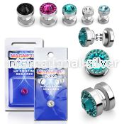 pkmp113 cheaters  illusion plugs and tapers surgical steel 316l ear lobe