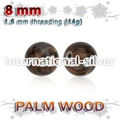 plball8 loose body jewelry parts organic body jewelry 