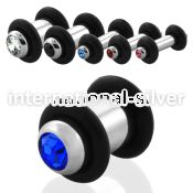 plc plugs gauges surgical steel 316l ear lobe