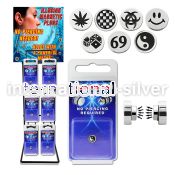 rkmmp6 cheaters  illusion plugs and tapers surgical steel 316l belly button
