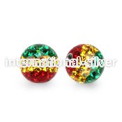 rmfr8 loose body jewelry parts surgical steel 316l belly button