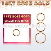 rsel18 seamless segment rings gold ear lobe