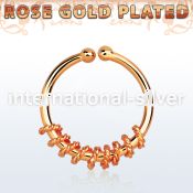 rssep12a fake illusion body jewelry silver 925 septum