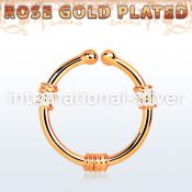 rssep12h fake illusion body jewelry silver 925 septum