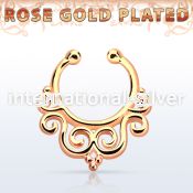 rssepd7 fake illusion body jewelry silver 925 septum