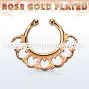 rssepd8 fake illusion body jewelry silver 925 septum