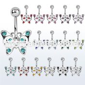 se013 belly rings surgical steel 316l belly button