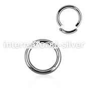 seg10 seamless segment rings surgical steel 316l ear lobe