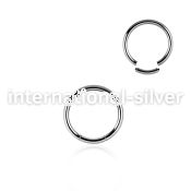 seg16 seamless segment rings surgical steel 316l ear lobe