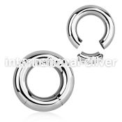 seg2 seamless segment rings surgical steel 316l ear lobe