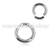 seg8 seamless segment rings surgical steel 316l ear lobe