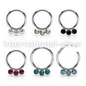 segh16f surgical steel seamless and segment rings ear othersear lobe eyebrow helix intim piercing