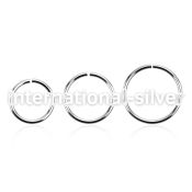 sel18 seamless segment rings surgical steel 316l ear lobe