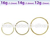 sellg gold pvd plated surgical steel xl sized seamless ring