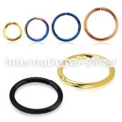 selt16 seamless segment rings anodized surgical steel 316l nose