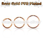 seltt18 seamless segment rings anodized surgical steel 316l ear lobe