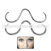 sepm straight barbells surgical steel 316l septum