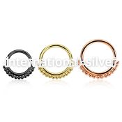 septn seamless segment rings anodized surgical steel 316l ear lobe